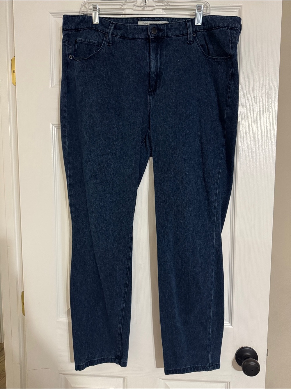 Jones New York Straight Leg Jeans in Dark Blue